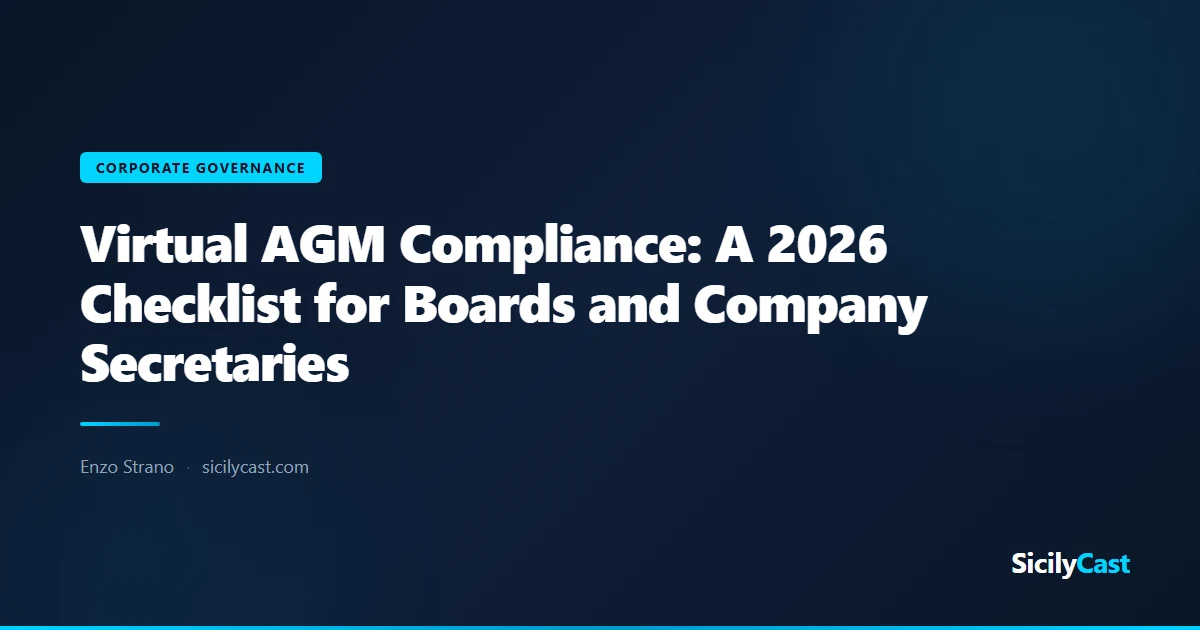 Virtual AGM Compliance: A 2026 Checklist for Boards and Company ...